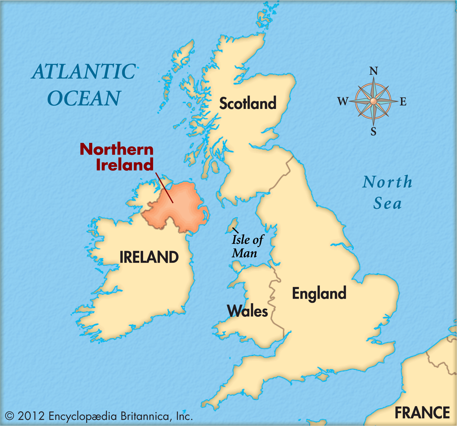 What is the average IQ score in UK nation Northern Ireland